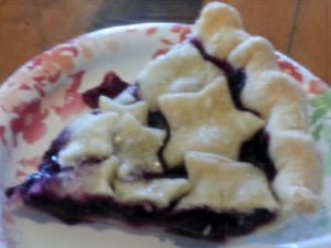 Pie-O-Neer Bakery, Blueberry pie.