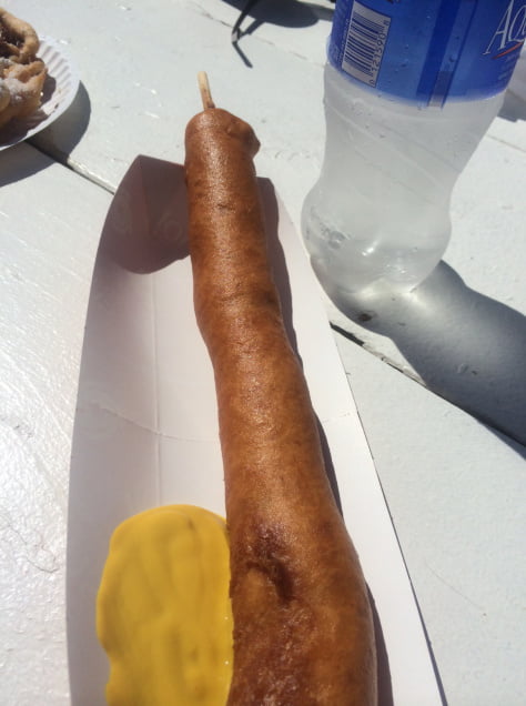 Footlong corn dog best sale