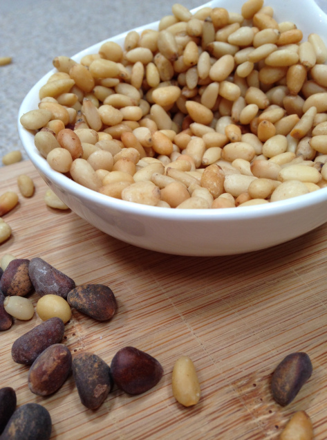 after And here's the dish of nuts after my daughter snuck a handful