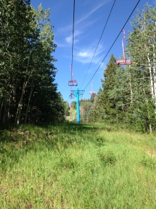 sandia-ski-hike Ski lifts at Sandia.