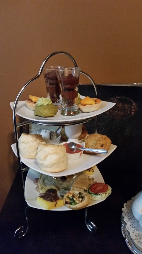 tea-tray Your lunch, on a 3-tiered tray!