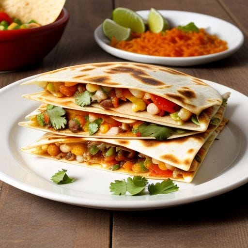Quesadillas mexican foods